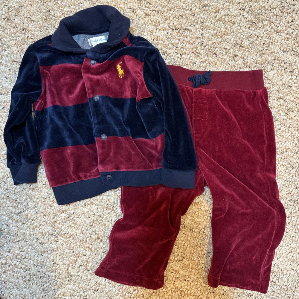 Ralph Lauren velour tracksuit